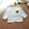 Camiseta de Manga Larga de Algodón Puro para Bebé, Cardigan Coreano Delgado de Gasa con Oso para Celebración de Verano Cyber, Ropa de Protección Solar para Ventilador de Aire Acondicionado