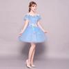 Vestido de Rendimiento con Falda Abullonada, Corto Modelo Nuevo 2026, Vestido de Gala para Escenario en Solitario, Vestido de Noche, Vestido Corto para Examen de Arte para Mujer