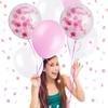 Decorações de Aniversário Meninas Feliz Aniversário Bandeirolas Namorada Filha Decorações de Festa Bolas Coloridas Balões Rosa