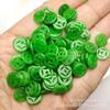 Dragón de Hierro Verde Jade Cuentas Sueltas Accesorios de Esmeralda Hebilla de Paz Cuentas Tejido DIY