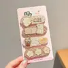 Estilo Coreano Adesivos de Franja Cartoon Doces Adesivos Fofos de Cabelo Solto Femininos Adesivos Mágicos Versáteis Laterais Acessórios de Cabelo de Alta Qualidade Headwear