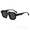 Óculos de Sol Europeus e Americanos Transfronteiriços Nova Moda Armação Grande Viga Dupla Lentes Bicolores Beleza Fashion Uv400 Estilo Moderno