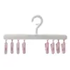 Estante Plegable para Secar Ropa de Viaje Ropa Interior Calcetines Sombreros Perchero Multiclip Estante para Secado al Sol Estante Plegable Portátil para Secar Ropa