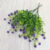 Planta Simulada de Otoño Eucalyptus Flor Hoja de Dinero Flor Artificial Ramo de Flores Violetas Fabricante Transfronterizo Amazon