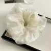 Estilo Coreano Lujo Ligero Estilo Ballet Doble Capa Malla Pedrería Banda Elástica Grande para el Cabello para Mujeres Elegante Versátil Flor para Cola de Caballo Accesorios para el Cabello Cuerda para el Cabello