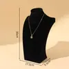 Estante de Exhibición para Collares Cuello Cuello Joyería Estante de Exhibición para Collares de Franela Modelo de Figura Exhibición de Joyería Adornos Estéreo