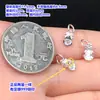 Prata Pura S999 Finamente Trabalhado Padrão de Nuvem Pequeno Pingente Joia de Cristal Pulseira Tecida Colar Acessórios DIY