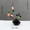 Decoração de Apresentação de Pratos de Restaurante de Hotel com Flores e Plantas, Decoração de Bandeja de Sashimi e Frutos do Mar, Guarnição de Sushi Japonês, Enfeites Criativos