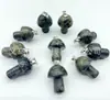 Europa y Estados Unidos venta caliente cristal natural piedra ágata 2 cm mini hongo colgante collar accesorios DIY hecho a mano
