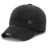 Gorra de otoño e invierno para hombre, forrada de polar, gorra cálida para mediana edad y ancianos, gorra protectora para las orejas de abuelo, gorra de béisbol de lana versátil