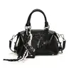 Bolso Retro Boston de PU para Mujer 2025 Nuevo Versátil para Traslado de un Solo Hombro Cruzado Bolso Cuadrado Pequeño Bolso Almohada Portátil