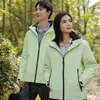 Jaqueta Impermeável Quente Três em Um para Montanhismo, Esqui e Uso Outdoor com Capuz Fabricante Atacado