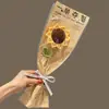 Flor de Simulação Tricotada à Mão Primeiro Lugar Exame de Admissão ao Ensino Médio Exame de Admissão à Faculdade Foto de Formatura Girassol Peça Única Buquê de Flores de Lã Presente