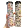 Gomas para el pelo del tamaño de un pulgar para niños, Gomas elásticas pequeñas de colores para niñas que no dañan el pelo, Gomas para el pelo de bebé para coletas pequeñas, Accesorios para el pelo