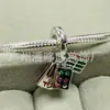 Colgante de Gato de la Fortuna Panjia Dora 925 Cobre Blanco Plateado Colgante de Fortuna de Mahjong Accesorios para Pulseras DIY