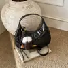 Bolsa de Mão Acolchoada Transfronteiriça para Mulheres, Novo Design de Nicho Outono/Inverno 2025, Bolsa de Ombro Único Transversal, Bolsa de Axila Formato Bolinho