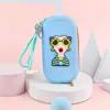 Bolsa cruzada de silicona creativa y linda para productos al contado transfronterizos, bolsa de almacenamiento con cremallera, venta al por mayor, cruzada portátil, funda para teléfono DIY