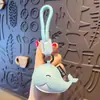 Llavero Creativo de Cuero de PU con Muñeco de Vida Marina Colgante Llavero Lindo de Delfín para Mochila Decoración Regalo Pequeño