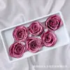 Flor Imortal Transfronteiriça 5-6cm Grau A Rosa 6 Cabeças Material Floral Matéria-Prima DIY Manual Caixa de Presente Presente de Aniversário