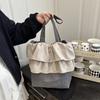 Bolsa Tote Personalizada Estilo Falda Plisada para Mujer 2026 Comercio Exterior Verano Nuevo Bolso de Flor de Capullo de Nicho Bolso de Hombro Cruzado Venta al por Mayor