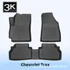 Adecuado para Chevrolet Trax Alfombrillas de Piso y Alfombrilla de Maletero TPE para Todo Clima 3D