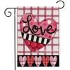Amazon Nueva Serie Dulce Amor Día de San Valentín Bandera de Jardín Decorativa de Lino de Doble Cara para Patio Exterior