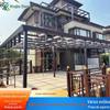 Liga de alumínio pavilhão ao ar livre novo jardim chinês pavilhão de lazer elétrico Louver flip pavilhão villa Sunshine Room