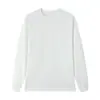 Mq Novo Estilo 300g Algodão Puro Manga Longa Pesada Camiseta Marca da Moda Cor Lisa Estilo Europeu e Americano Camiseta Algodão Puro Fornecimento Direto Placa Grande