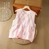 Chal Retro de Algodón y Lino Verano 2026, Top sin Mangas con Bordado Pesado, Estilo Francés para Mujer, Nuevo Top Holgado y Versátil