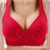 Sujetador para mujer talla grande fruncido para sostener la flacidez ropa interior para madres de mediana edad y mayores sujetador fino proveedor directo al por mayor