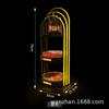 Prato de frutas luminoso para bar multicamadas led recarregável prato de frutas secas cesta de lanche noturno prateleira de piso para prato de frutas