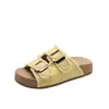 Hebilla de Cinturón Moda Casual Nuevo Estilo Chanclas Tipo Birkenstock para Uso en Exteriores 2026 Nuevo Primavera Chanclas sin Cordones de Suela Gruesa