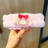 Faixa de Cabelo Fofa de Desenho Animado Sanrio Cachorro Boneca Culomi Faixa de Cabelo para Maquiagem Lavar o Rosto Aplicar Máscara Faixa de Cabelo de Celebridade Cyber