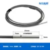 Sensor de Proximidade Indutivo Metálico M3 M4 M5 M6 Miniatura NPN Normalmente Aberto Três Fios 24v