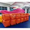 Bóia quadrada laranja inflável na competição de segurança aquática Aviso marítimo Zongzi Mark Air Model Float Square Model