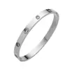 Pulseira de Aço Titânio, Simples, Elegante, Luxo Leve, Moda de Alto Padrão, Modelo Feminino Cravejado com Diamantes, Pulseira de Aço Inoxidável para Casal, Não Desbota, para Mulheres
