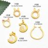 Oro arena caricatura jade conejo colgante anillo soporte vacío accesorios diy Conejo bolsa anillo de cuentas anillo de cuentas pulsera collar joyería