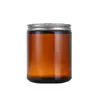 Taza de Vidrio para Velas Marrón Transfronteriza Personalizada 50ml-250ml Frasco de Vidrio para Aromaterapia Frasco para Velas Taza de Vidrio Transparente para Velas