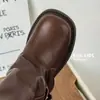 Botas Altas de Moda para Niños 2025 Otoño e Invierno Nuevo Estilo Hebilla de Cinturón Retro Moda Botas de Monta de Caña Alta para Niñas