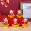 Buena Suerte Dios de la Riqueza Adelante Riqueza Adornos Creativos Lindos Dios de la Riqueza Decoración de Escritorio de Oficina Muñeca de Caja Sorpresa Regalo Festivo
