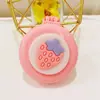 Bonito peine plegable con pequeño espejo cosmético, peine de masaje con cabeza de cojín de aire portátil, peine portátil de plástico de dibujos animados con airbag