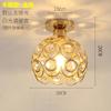 Luz de pasillo nórdica, pasillo, recibidor, balcón, lámparas de techo pequeñas de cristal simples, modernas, creativas, de lujo para el hogar, populares en la red