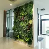 Pared Vegetal de Simulación Pared de Plantas Verdes Pared de Flores Pared de Fondo de Plantas Verdes Decoración de Cabecera de Puerta Flores Artificiales Césped de Plástico Decoración de Pared Paquete