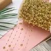 Corrente de Contas Pérola de Imitação ABS Corrente Pérola Floral Corrente para Vestido de Noiva Acessórios de Vestuário DIY Buquê Feito à Mão Acessórios Decorativos para Cabelo Material
