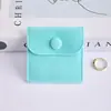 Bolsa de Terciopelo con Broche de Doble Cara para Joyería, Bolsa con Solapa para Almacenamiento de Joyería, Bolsa con Broche para Empaque de Joyería de Anillo, Logotipo Personalizado
