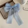Estilo Mori Belleza de Hada Corea del Sur Pasador Mujer Lazo Cinta Pinza Superior Cinta de Malla Parte Trasera de la Cabeza Pinza de Resorte Dulces Accesorios para el Cabello