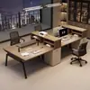 Escritorio y silla de oficina para personal, escritorio de oficina simple y moderno, estación de trabajo de oficina para seis personas, mobiliario de escritorio para personal financiero