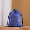 Bolsa de brocado al por mayor bolsa de brocado bolsa para joyas bolsa de tela pequeña bordado brocado caja texto bolsa de pelota bolsa de la suerte boca abierta sonrisa bolsa de tela