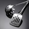 Espátula Mini para Exteriores de Acero Inoxidable 304 Cuchara Ranurada Espátula para Freír Espátula para Polvo Utensilios de Cocina Espátula Cuchara Espátula Cuchara Set de Utensilios de Cocina
