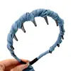 Faixa de Cabelo Estilo Coreano com Dentes de Fita e Fita Flutuante para Mulheres, Faixa de Cabelo com Toque de Luxo, Presilhas de Cabelo Antiderrapantes com Topo Alto para Crânio, Prendedor de Cabelo Diário para Uso Externo e Lavagem do Rosto